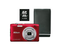 Nikon A100 CZERWONY zestaw - 1450091 - zdjęcie 1